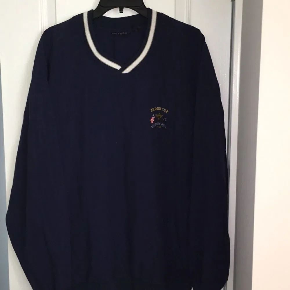 Retro vintage Ryder Cup The Country Club Pullover Men’s Golf Wind shirt Jacket L